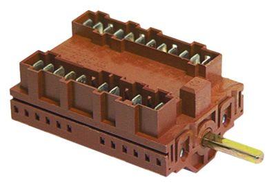 Cam Switch 4 Driftspositioner 7NOSEQUENCE 2-0-1-MOMENTARY 16A Axel Ø 6x4,6mm