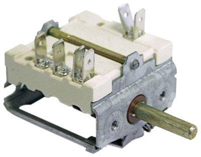 CAM Switch 6 Driftpositioner 1CO-sekvens 0-1-2-3-4-5 16A Axel Ø 6x4.6mm