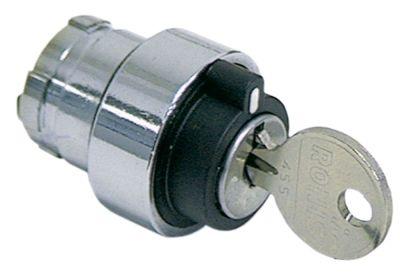 Nyckelströmbrytare låsande Monteringsmått ø22mm