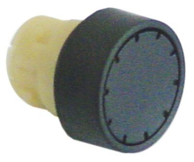 Tryckknapp svart Monteringsmått ø22mm