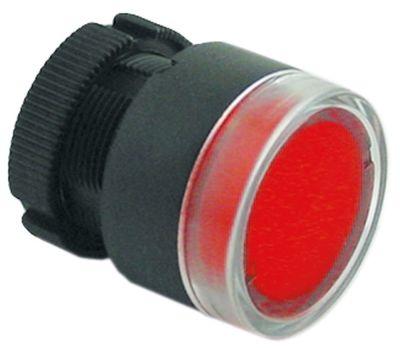 Knapp röd Monteringsmått ø22mm