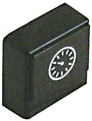 Tryckknapp Black Timer - Storlek 23x23mm