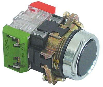 Tryckknappar svart 1NC/1NO