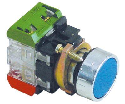 Tryckknappar blå 1NC/1NO