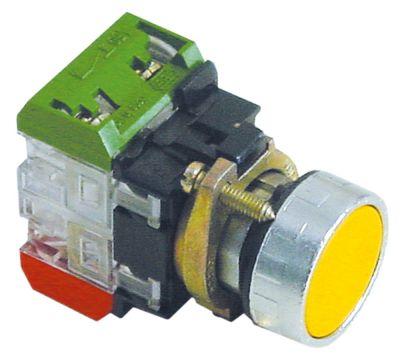 Tryckknappar gul 1NC/1NO