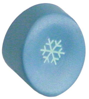 Tryckknapp blågrå kall sköljning