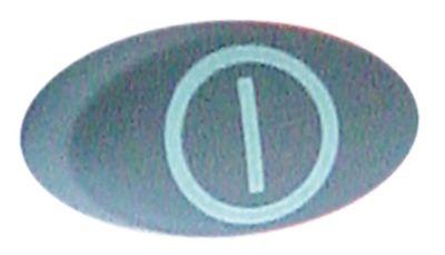 Tryckknapp blågrå TILL-FRÅN