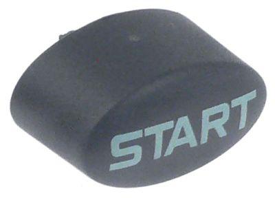 Tryckknapp svart START