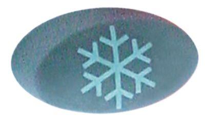 Tryckknapp blågrå kall sköljning