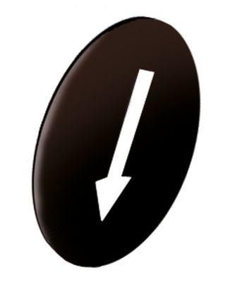 Symbolskylt svart Pil