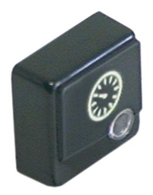 Tryckknappsvart timer med linstorlek 23x23mm