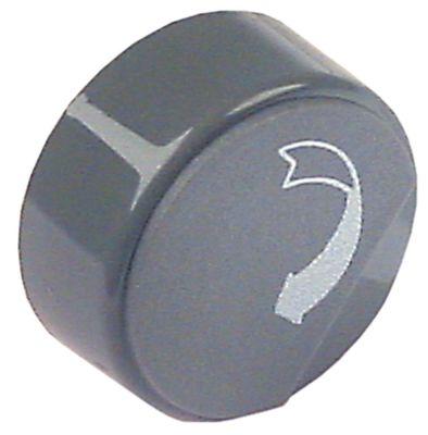 Tryckknapp Gray Ø 23mm pil -