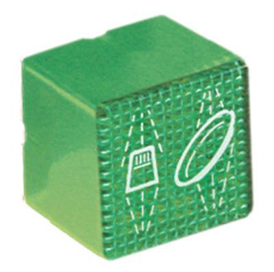 Signal Lamp Cap Green Program Storlek 23x23mm