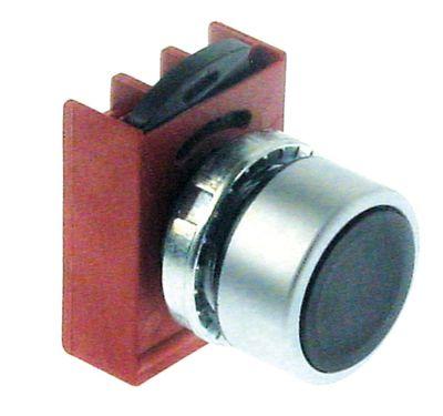 Tryckknapp svart Monteringsmått ø22mm