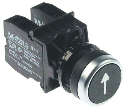 Tryckknappar svart 1NO/1CO tillfällig Pil  -  -