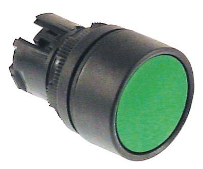 Tryckknapp grön belyst Monteringsmått ø22mm