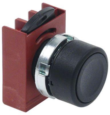 Tryckknapp svart Monteringsmått ø22mm