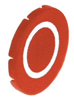 Knapplatta röd O  -