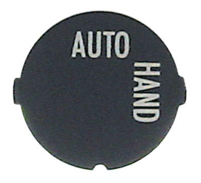 Knapplatta svart Auto-manuell  -