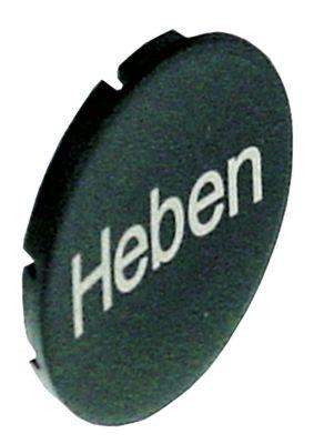 Knapplatta svart Lyfta  -