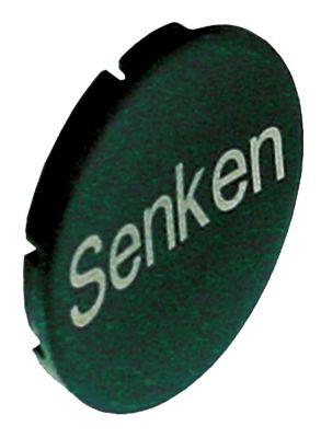 Knapplatta svart Sänka  -