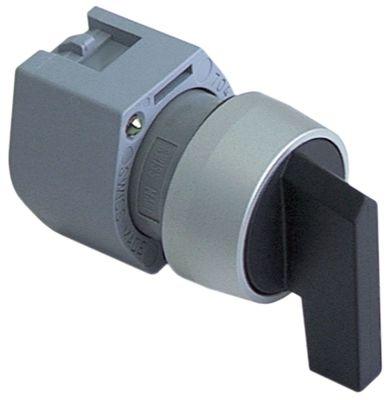 Roterande strömbrytare svart låsande