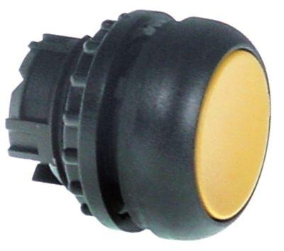 Tryckknapp gul tillfällig  - inkl. knapplatta