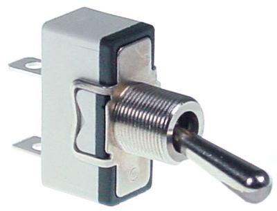 Vippströmbrytare 250V 1NO 15A Gänga M12x0,75