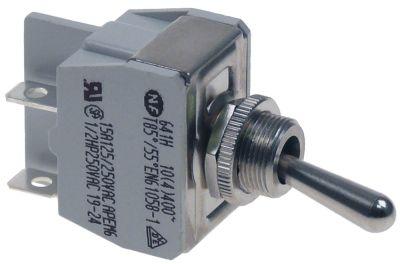 TILT SWITCH 250V 2NO 15A Tråd M12x0.75 On-Off Flat Sticks 6.3 mm