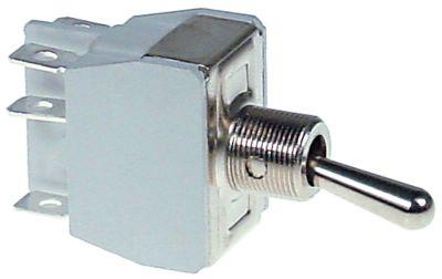 ROCKER SWITCH 250V 2CO 15A TRÅD M12X0.75 med medelstora läge on-dom platt