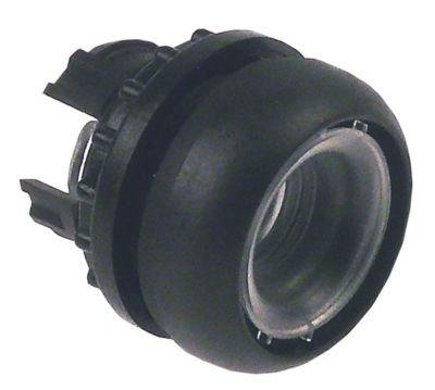 Tryckknapp svart tillfällig  -  - utan knapplatta