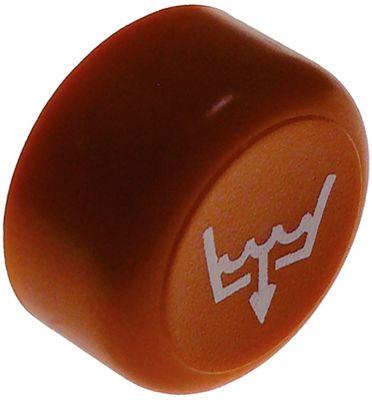 Trycknyckel orange Ø 23mm ludpump