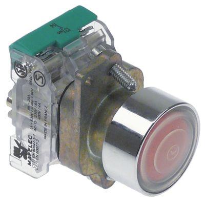 Tryckknapp röd 1NO 20A komplett