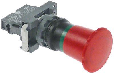 Nödströmbrytare röd 1NC ø 40mm komplett ABB