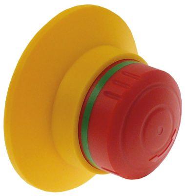 Nödströmbrytare röd låsande L 60mm