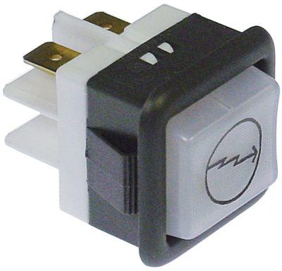 Signallampplock -up -dimensioner 27.8x25mm 230V transparent anslutning Flat Plug 6.3 mm