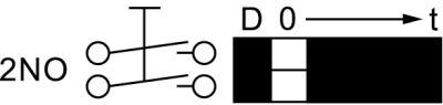 Tidsomkopplare C20 2-polig mognad 120min 2no Permanent position Ja Axis 6x4,6mm Axellängd 20mm