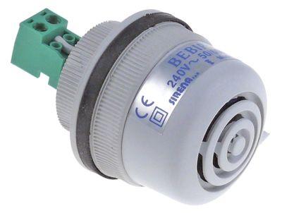 Alarm 1-Holled Filling Ø 40mm 240VAC kapslingsklass IP54 FÄST WIND M12 82DB