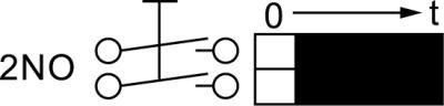 Tidsomkopplare 600 2-polig mognad 30 min 2 NO Permanent position Ingen axel 6x4,6mm
