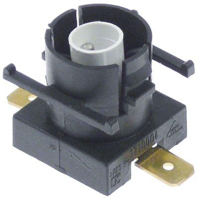 Återstående värmevy 240V Anslutning Flat Plug 6.3 mm Installation Ø 18mm 1x