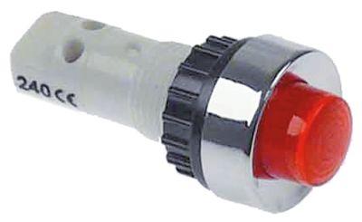 Signallampa Ø 13mm 240V röd anslutningsskruvanslutning
