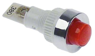 Signallampa Ø 13mm 380V Rödanslutning Flat Sticks 6,3 mm