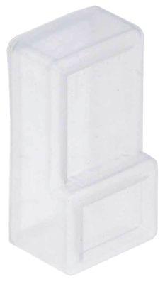 Gummiskydd h 24mm yttre dimensioner 60x30mm interna dimensioner 28x58mm