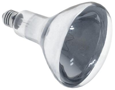 Infraröd lamputtag E27 240V 250W L 173mm hårt glas Ø 125mm transparent typ BR125 1100LM