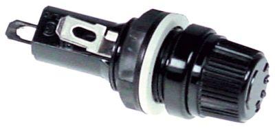 Säkringshållare 15A Slumpmässig spänning 250V Anslutning Flat Plug 4,8mm Ø 152mm