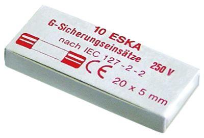 Finnsigration 16A Nästa uppmärksamhetsklyftan 250V VPE 10 st. Storlek Ø5x20mm