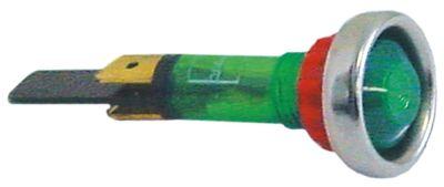 Signallampa ø 10mm 230V grön