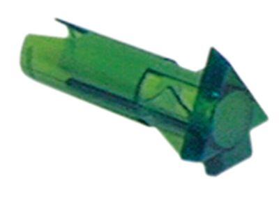 Signallampsfattning Monteringsmått ø10mm grön Pil