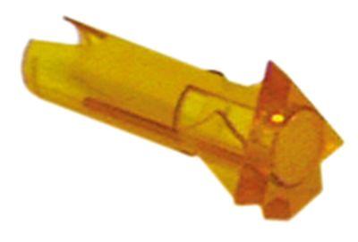 Signallampsfattning Monteringsmått ø10mm gul Pil