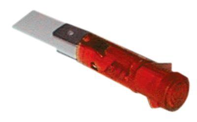 Signallampa ø 9mm 230V röd